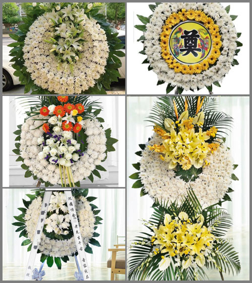 山西朔州右玉县高家堡乡曹村村花圈速递